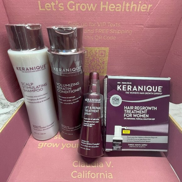Keranique Hair Growth + Repair Bundle – Unopened & Sealed! ✨ - Picture 1 of 3